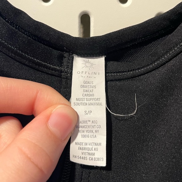 Aerie Zipper Sports Bra Size Small - Picture 3 of 3